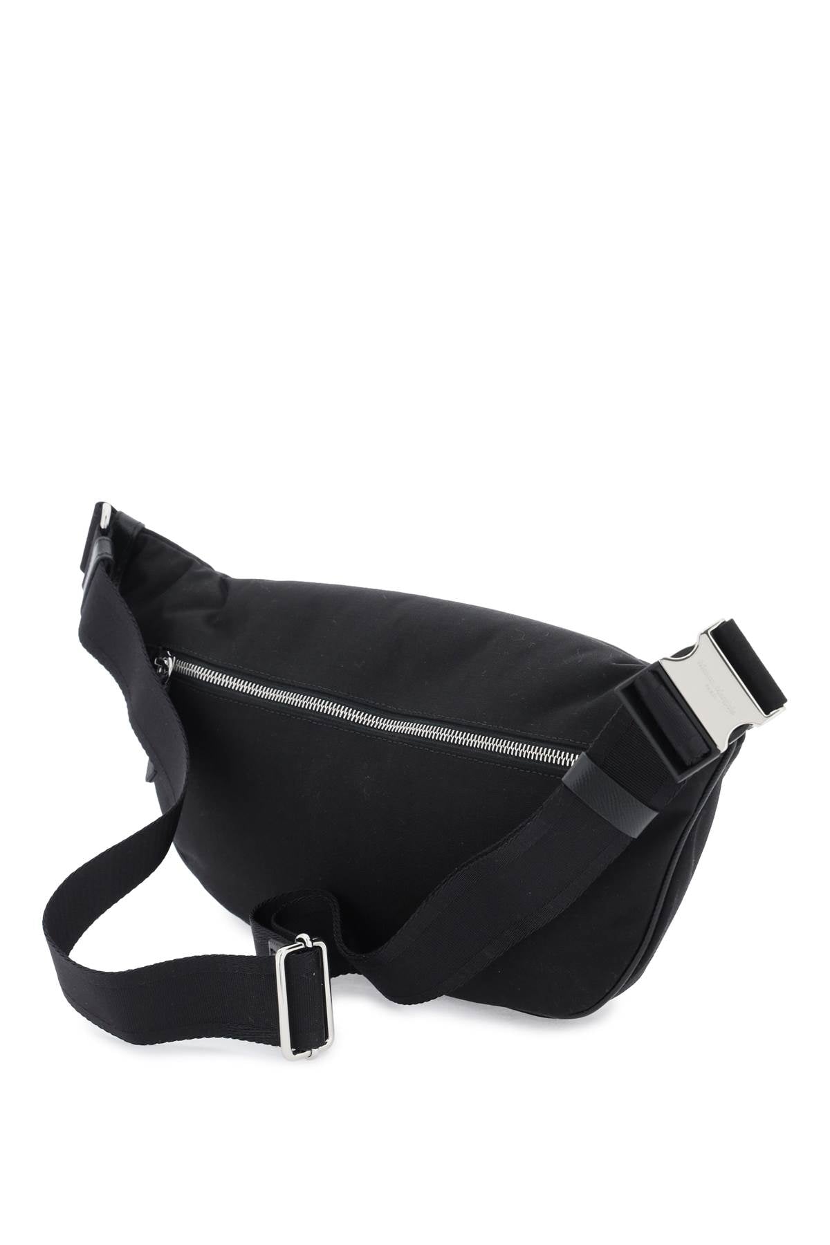 MAISON MARGIELA Stylish Unisex Nylon Belt Pack in Classic Black for SS24