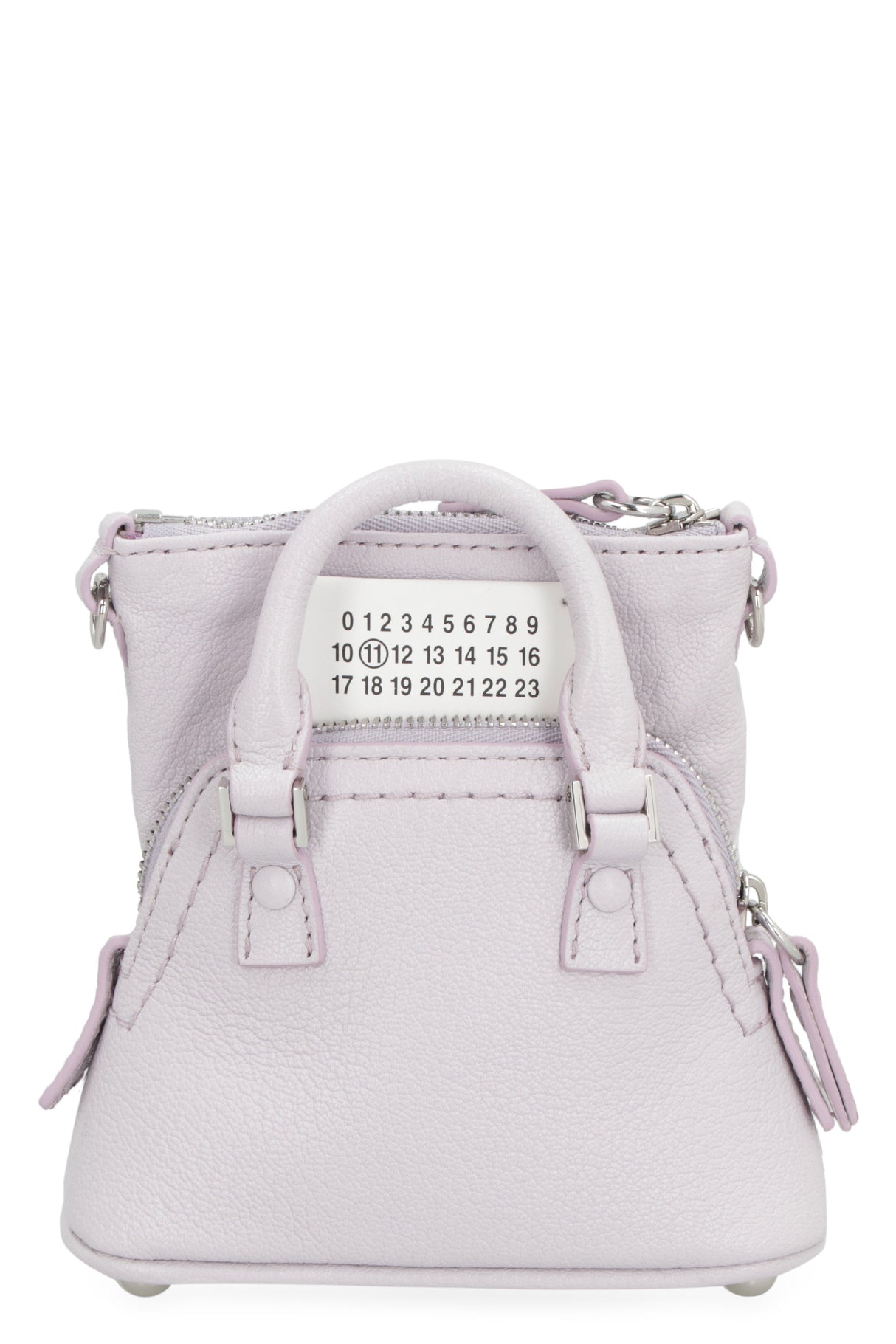 MAISON MARGIELA Luxurious Lilac Leather Crossbody Handbag for the Fashion-Forward Man