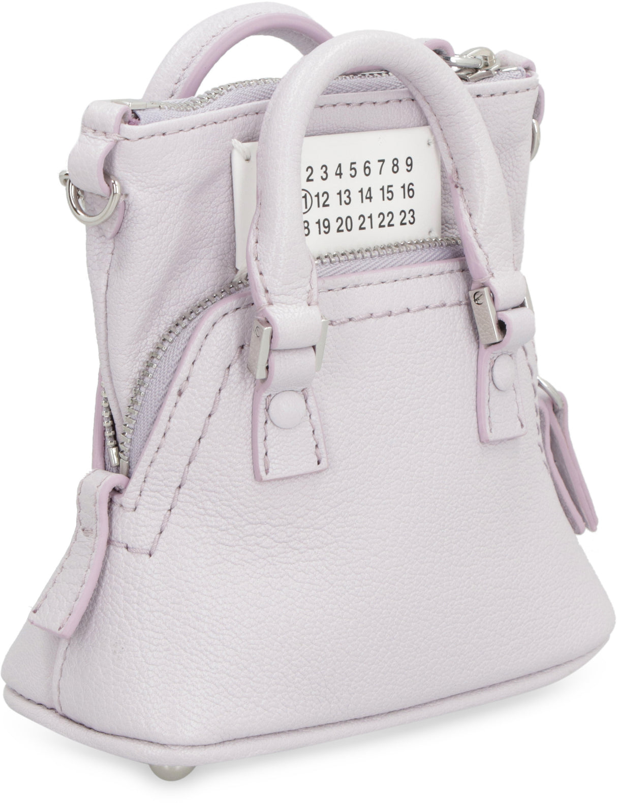 MAISON MARGIELA Luxurious Lilac Leather Crossbody Handbag for the Fashion-Forward Man