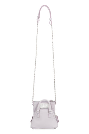 MAISON MARGIELA Luxurious Lilac Leather Crossbody Handbag for the Fashion-Forward Man