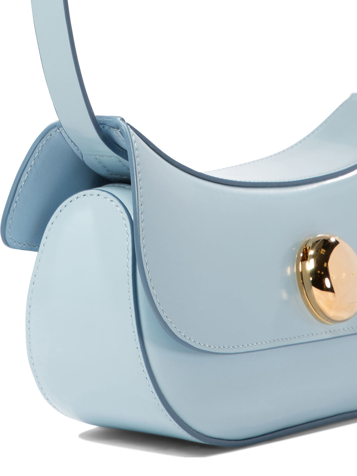 MARNI Butterfly Mini Hobo Shoulder Bag in Light Blue