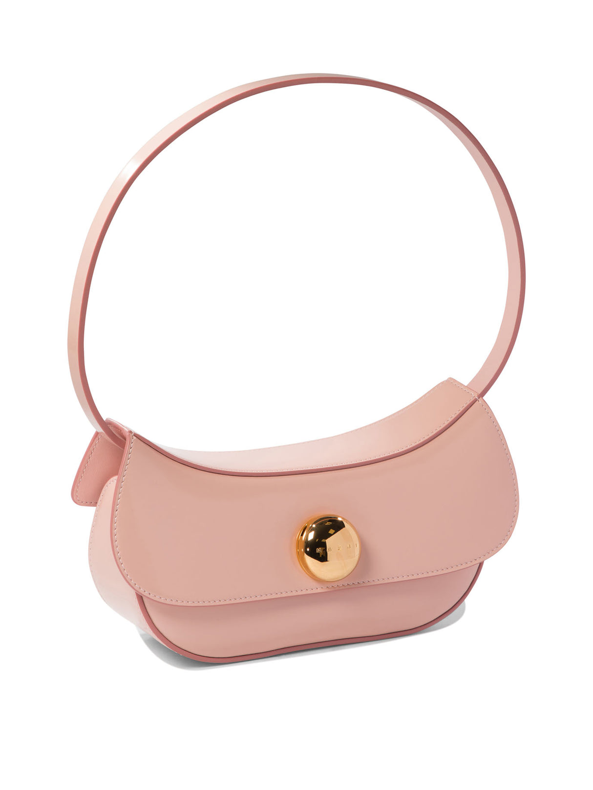 MARNI Butterfly Small Pink Leather Hobo Bag