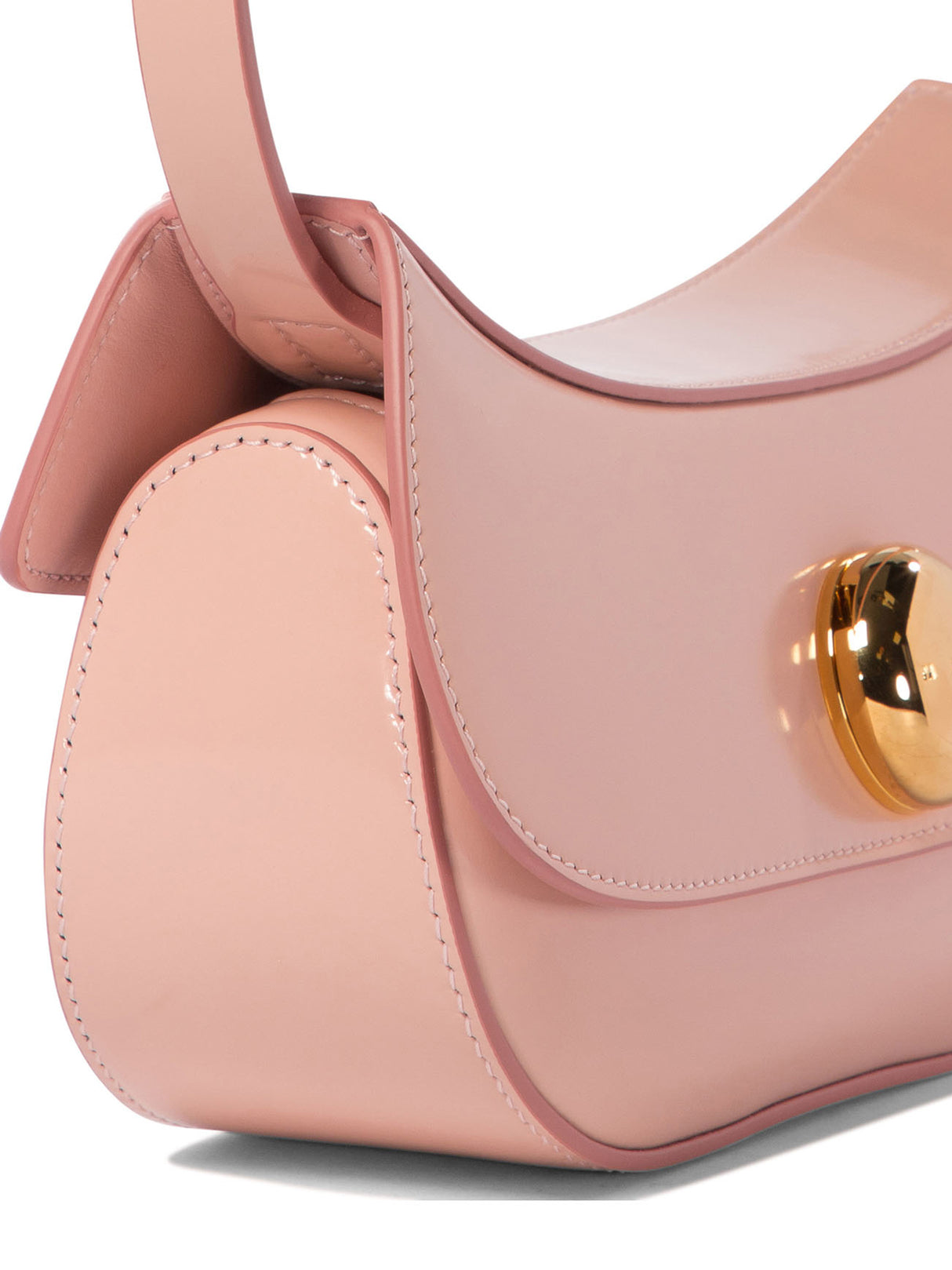 MARNI Butterfly Small Pink Leather Hobo Bag