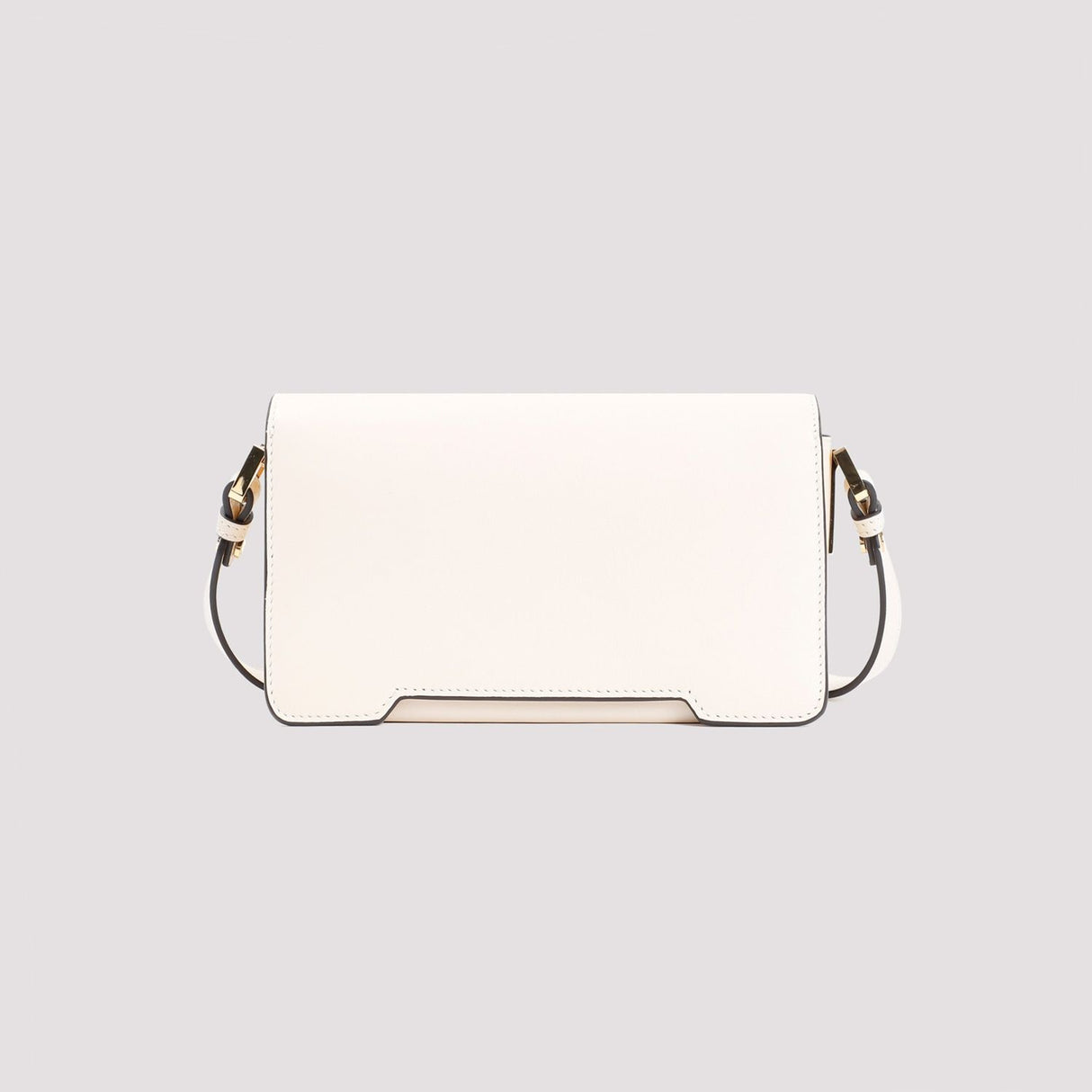 MARNI Mini Luxe Leather Shoulder Bag - Nude & Neutrals 17x11x9cm