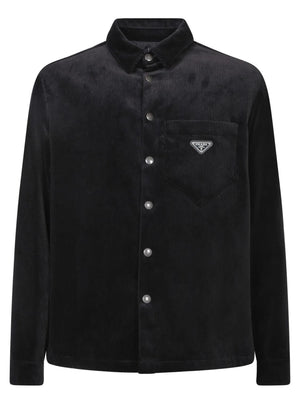 PRADA Men's Classic Button-Up Shirt