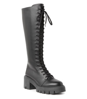 STUART WEITZMAN CHI-CHIFFON CALF Black Boots for FW22 Women