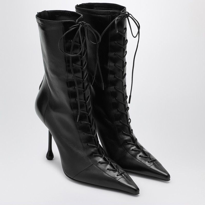 JIMMY CHOO Corset Lace-Up Ankle Boot 95