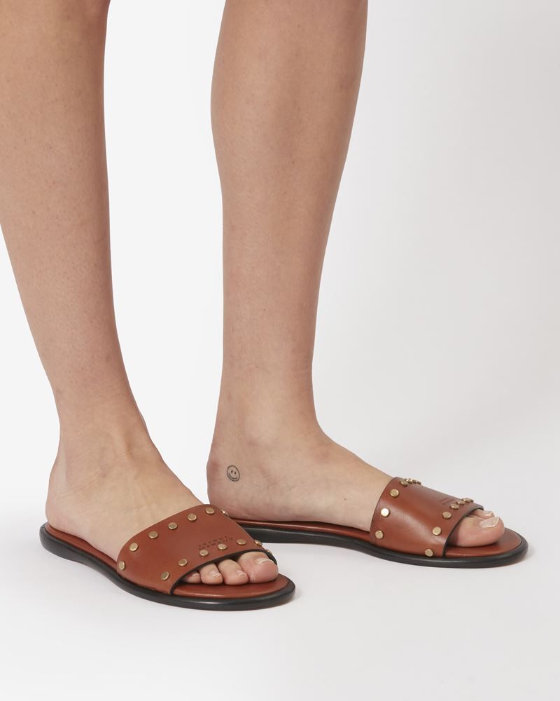 ISABEL MARANT Brown Leather Sandals for Women - SS23 Collection