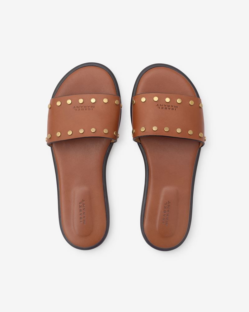 ISABEL MARANT Brown Leather Sandals for Women - SS23 Collection