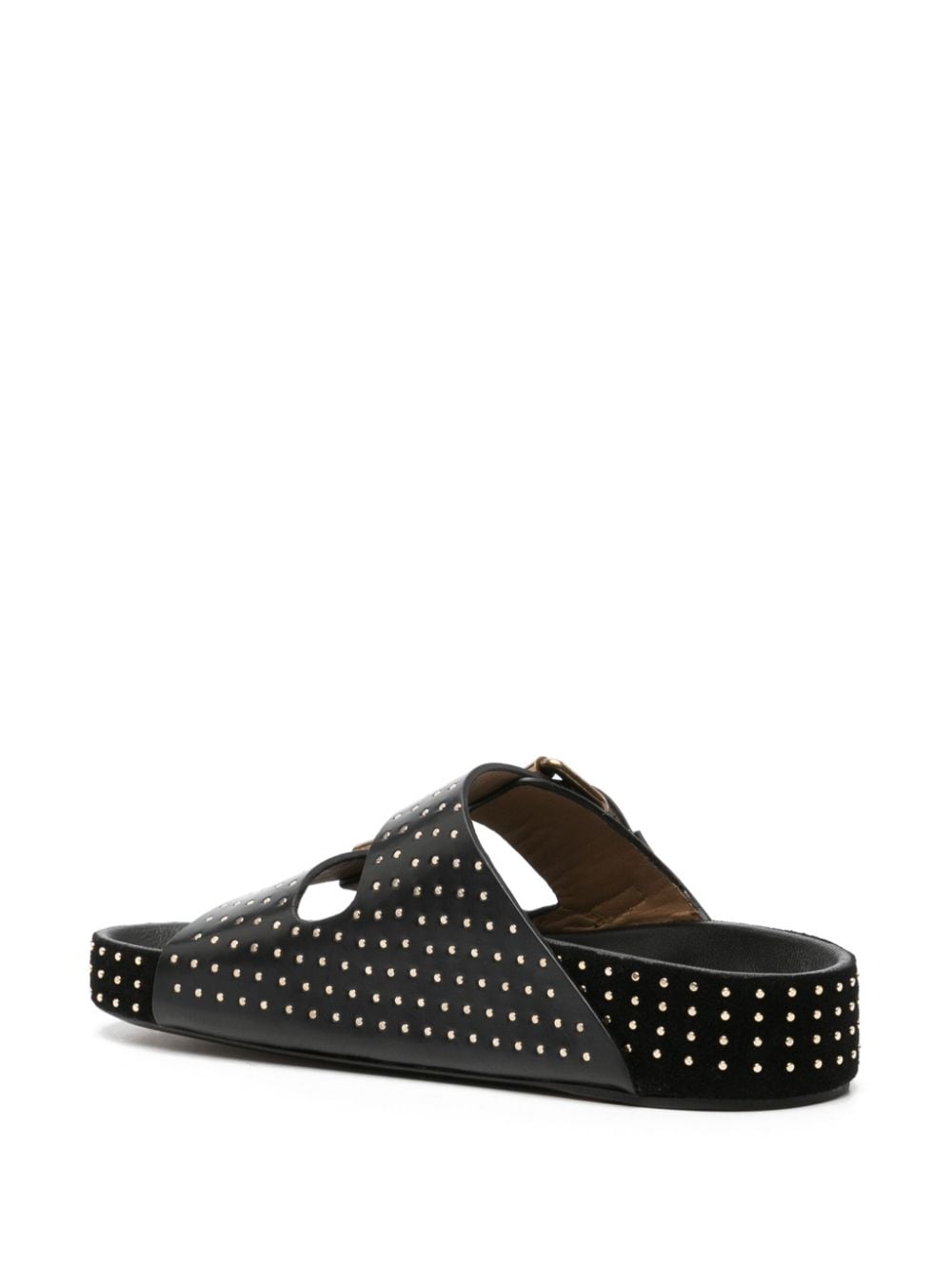 ISABEL MARANT Black Leather Sandals for Women - SS24 Collection