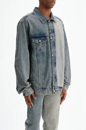 MM6 MAISON MARGIELA Boxy Denim Jacket - Size 48