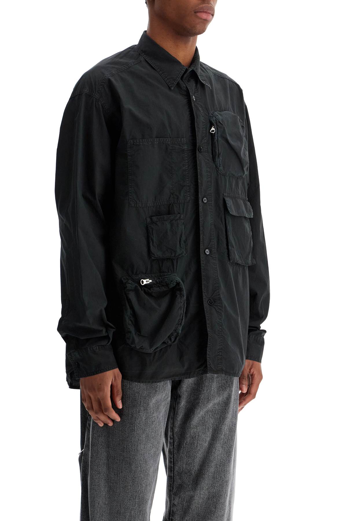 MM6 MAISON MARGIELA Utility Workwear Shirt for Men - Size IT 48