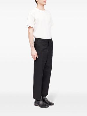 MM6 MAISON MARGIELA Raw Cut Tailored Trousers for Men - Fall/Winter 2024