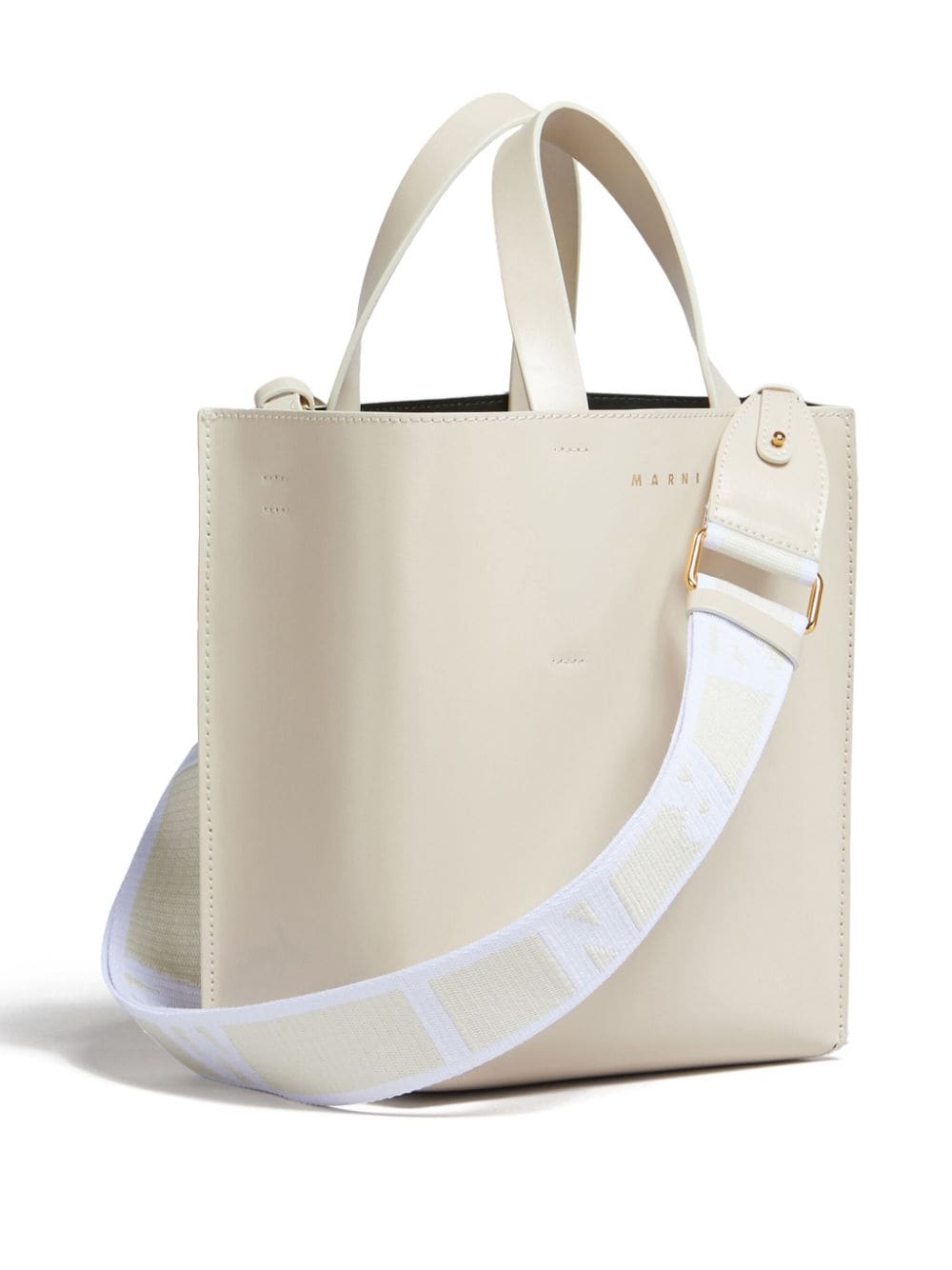 MARNI Mini Museo Tote in Elegant Beige