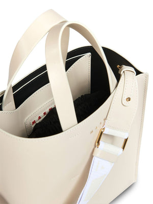 MARNI Mini Museo Tote in Elegant Beige