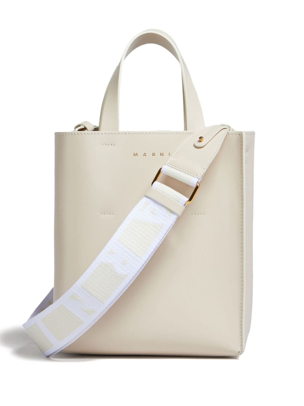 MARNI Mini Museo Tote in Elegant Beige