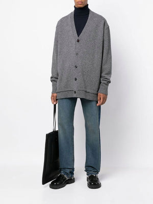 MAISON MARGIELA Luxurious Blue Cashmere Turtleneck Sweater for Men