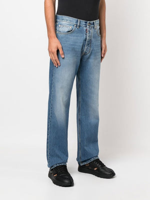 MAISON MARGIELA Straight-Leg Denim Jeans with Four-Stitch Detail