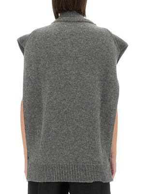 MAISON MARGIELA Layered Knit Vest for Women - Size S