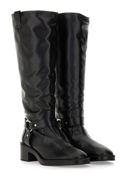 STUART WEITZMAN Elegant Leather Knee-High Boot