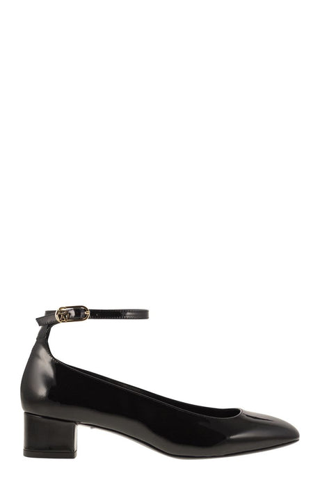 STUART WEITZMAN Elegant Ankle-Strap Pumps with Block Heel - 40mm