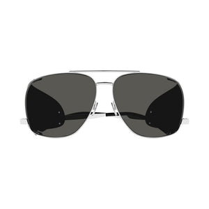 SAINT LAURENT Leon Leather Spoiler Sunglasses