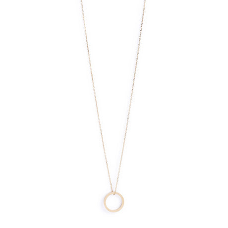 MAISON MARGIELA Silver Logo Pendant Necklace with Signature Ring Detail