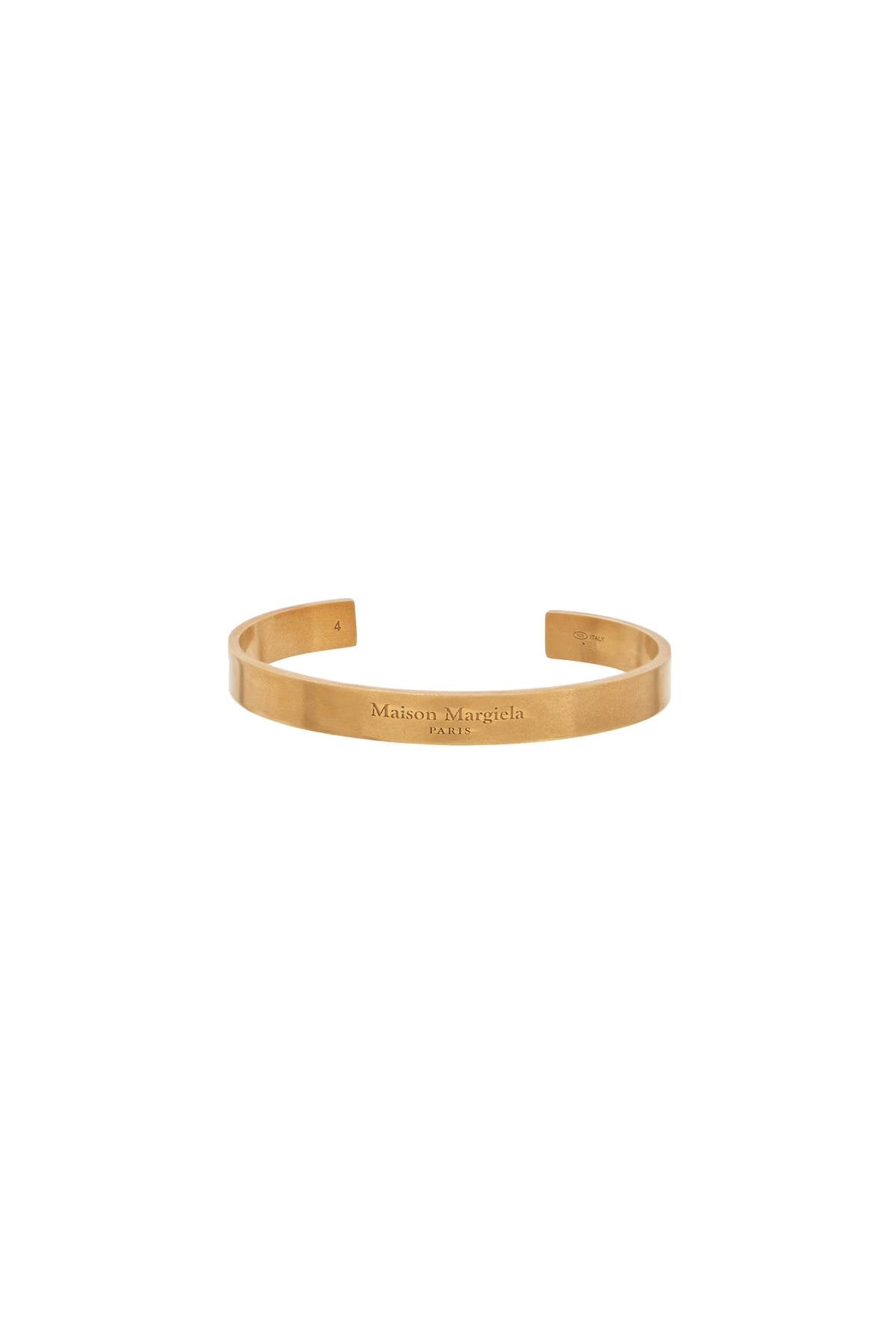 MAISON MARGIELA Rigid Logo Bracelet Size 4