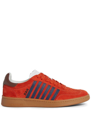 DSQUARED2 Autumn Spectrum Sneakers in Orange, Blue, and Brown