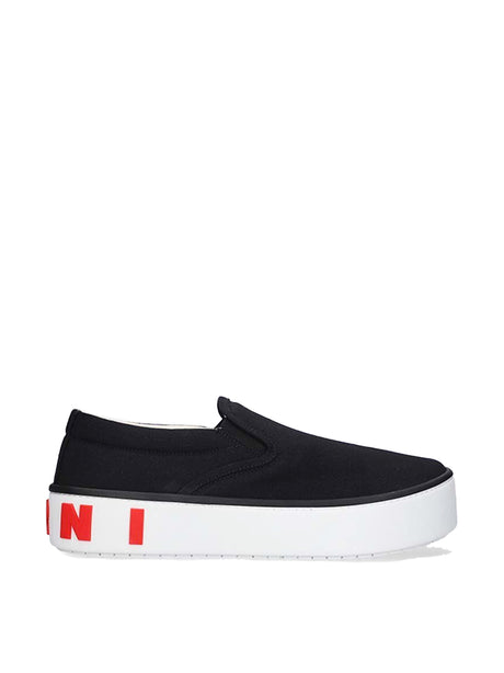 MARNI Men's Logo Slip-On Sneakers