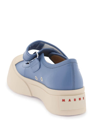 MARNI Light Blue Chunky Platform Mary Jane Sneakers for Women