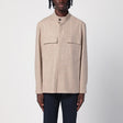 ZEGNA  GREIGE CASHMERE SHIRT JACKET