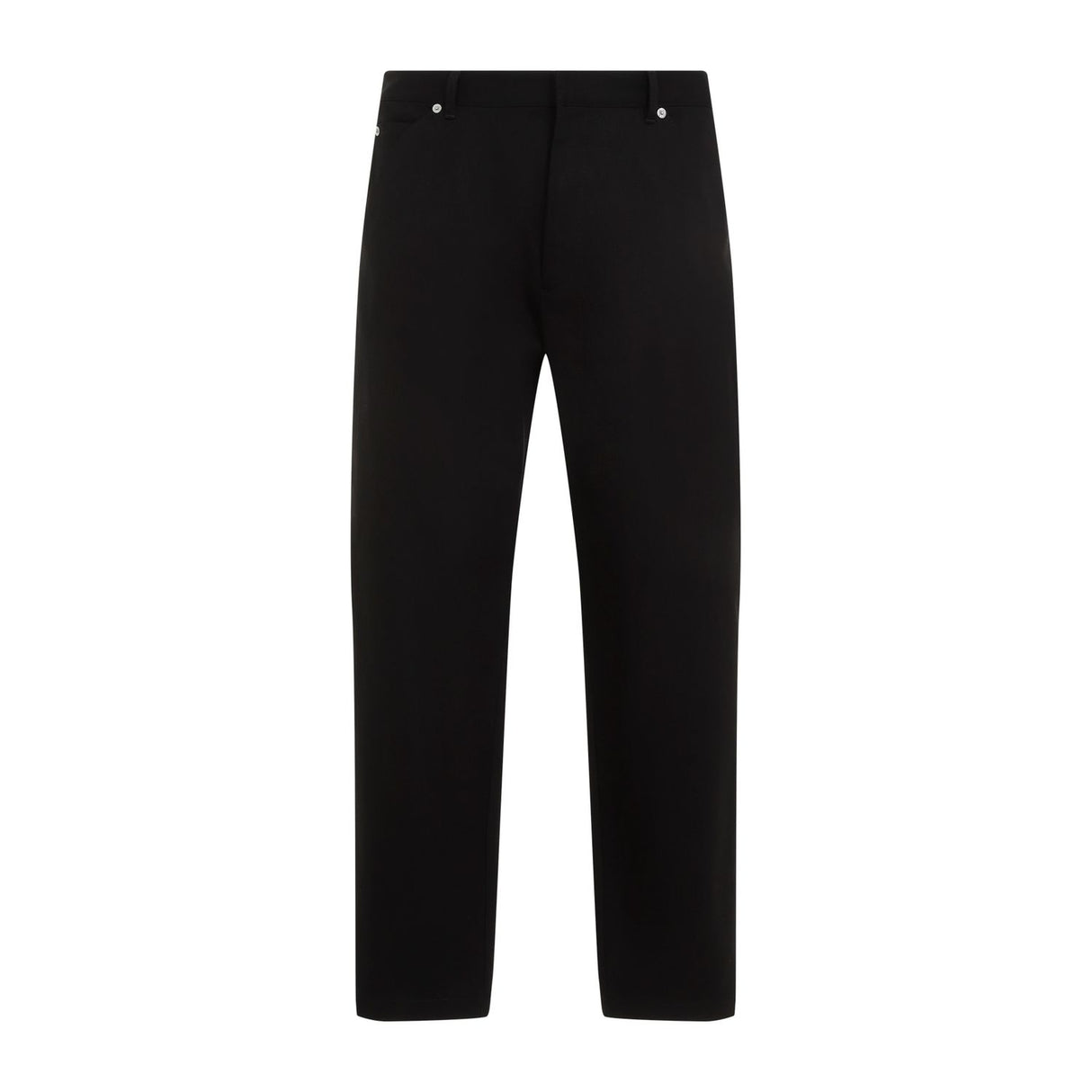 PRADA Classic Men's Cotton Trousers with Metal Rivets