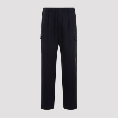 PRADA Luxury Blue Cashmere-Blend Trousers