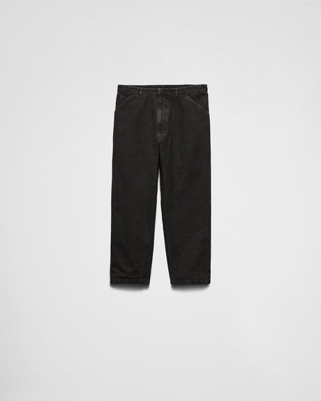 PRADA Classic Canvas Trousers for Men - SS25 Collection