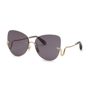 ROBERTO CAVALLI Glamorous Goldtone Aviator Sunglasses