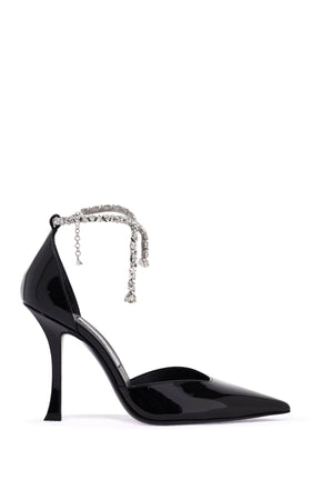 JIMMY CHOO Stevie 100 Glossy Patent Leather Pumps