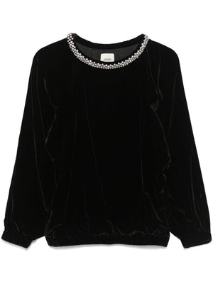 ISABEL MARANT Chic Black Mini Knit Sweater