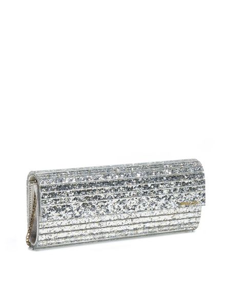 JIMMY CHOO Glitter Raffia Clutch Handbag | Sweetie Style for Glamorous Women