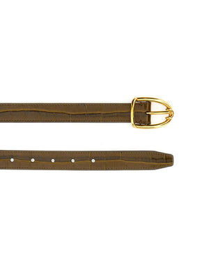 TOM FORD Elegant Brown Leather Belt with Buckle