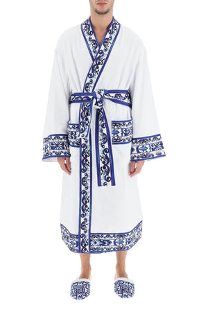 DOLCE & GABBANA Colorful Patterned Kimono Bathrobe from D&C Casa Collection