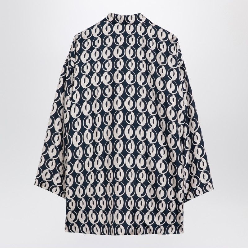 MAX MARA Reversible Patterned Silk Blouse - Size: One Size