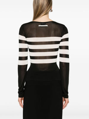 JEAN PAUL GAULTIER Maritime Stripe Long Sleeve Top