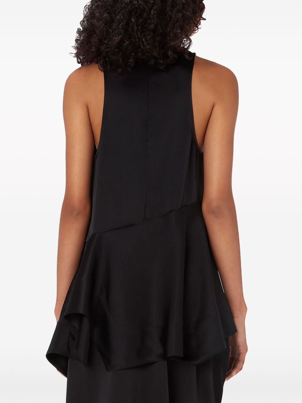 Sleek Black Sleeveless Top with Zipper Detail by JW Anderson