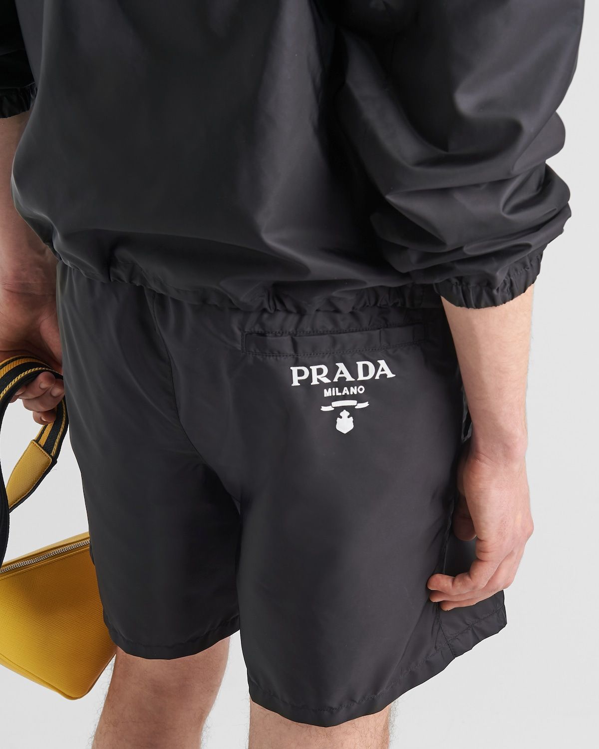 PRADA Men's Mini Piuma Recycled Nylon Swimwear