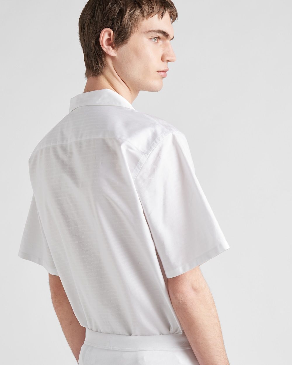 PRADA Classic White Cotton Shirt for Men - SS24