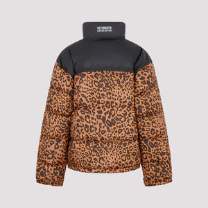 VETEMENTS Stylish Leopard Print Puffer Jacket for Women