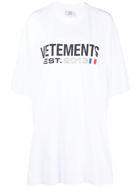 VETEMENTS White 23FW Women's Top