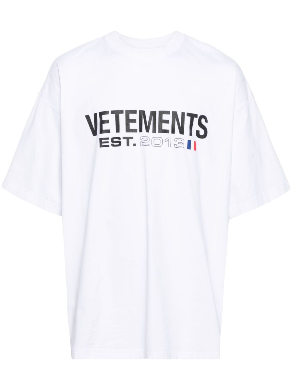 VETEMENTS White Cotton Logo T-Shirt for Women