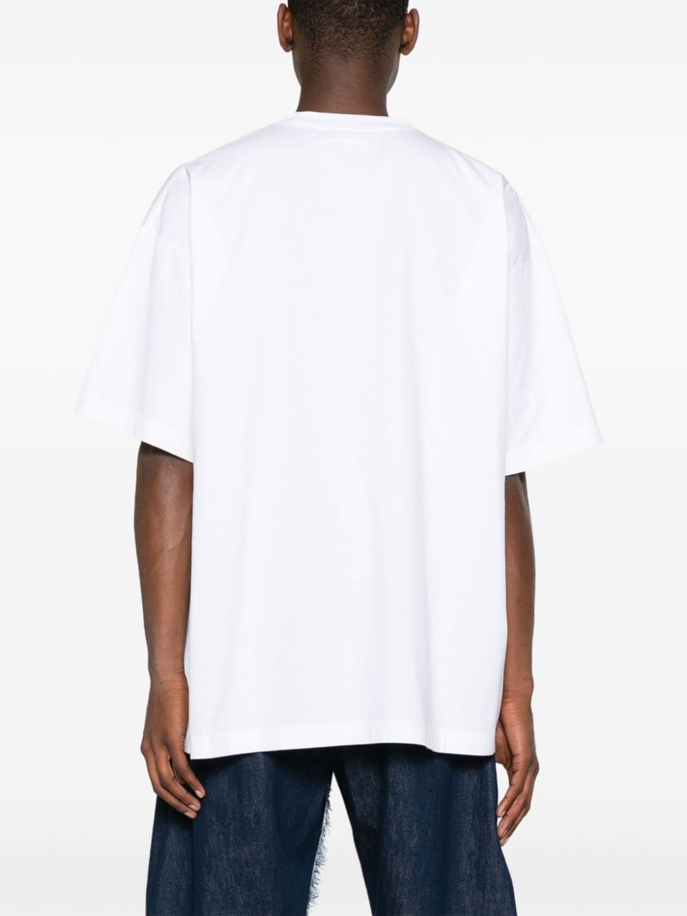 VETEMENTS White Cotton Logo T-Shirt for Women